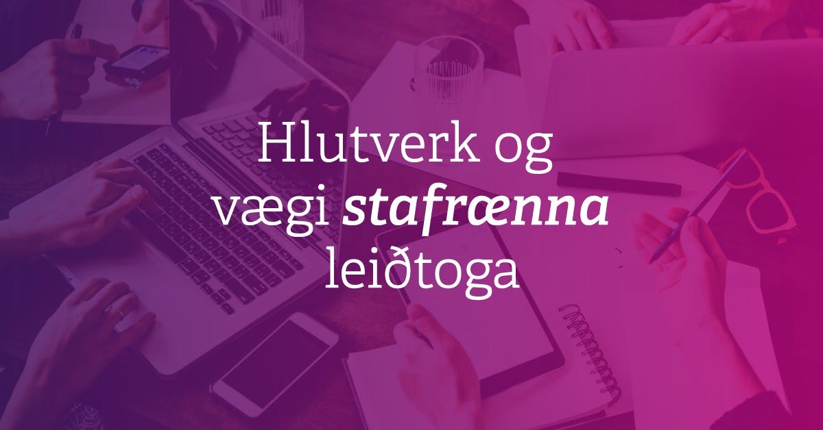 Image for event - Hlutverk og vægi stafrænna leiðtoga 