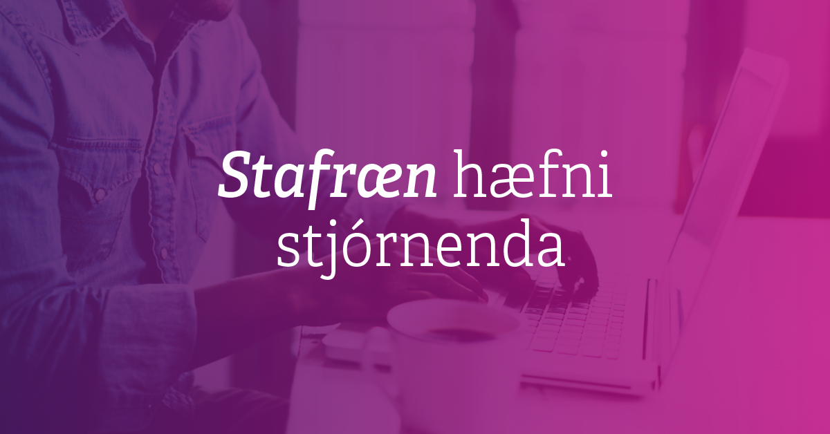Image for event - Stafræn hæfni stjórnenda